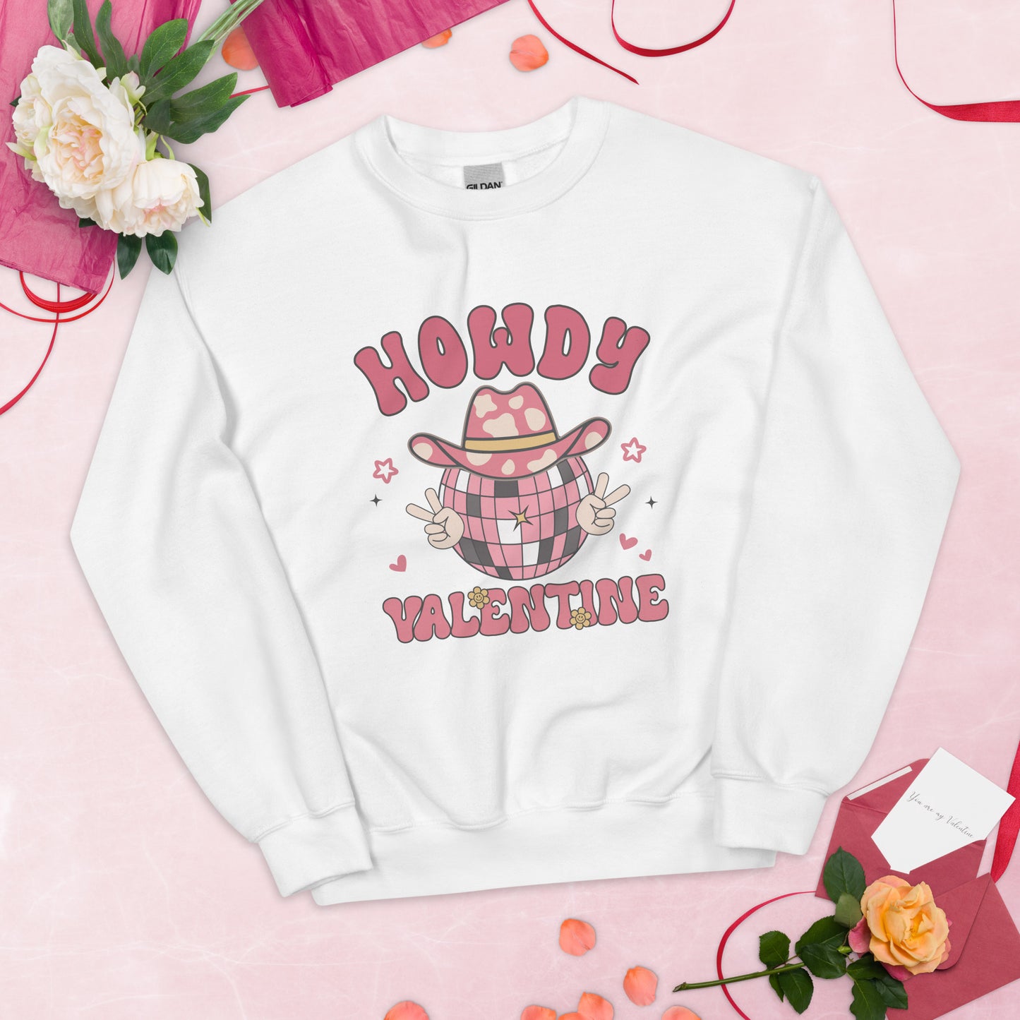Howdy Valentine Sweatshirt, Retro Valentines Shirt, Funny Western Valentines Shirt, Country Shirt, Gift for Her