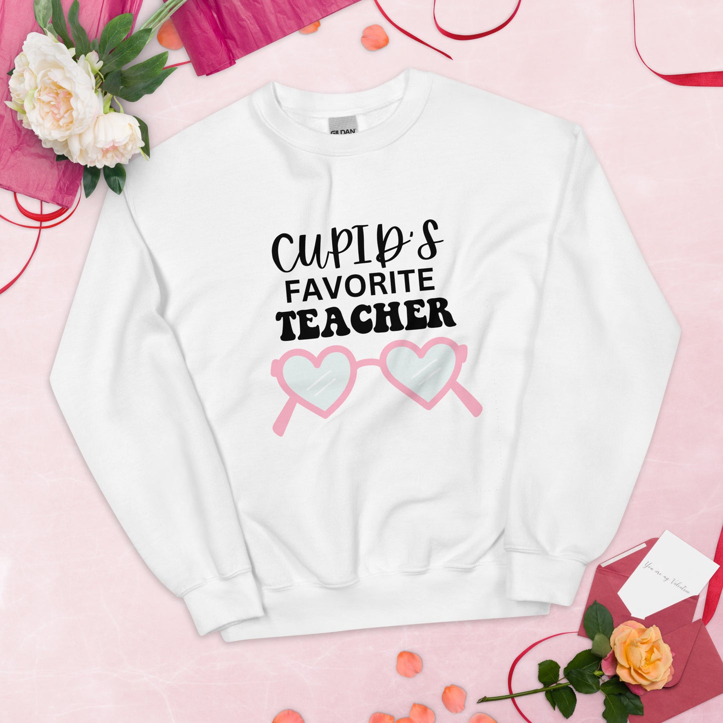 Cupid's Favorite Teacher Sweatshirt, Valentine Shirt, Valentine's Day Shirt, Teacher Shirt, Gift for Her, Teacher Gift