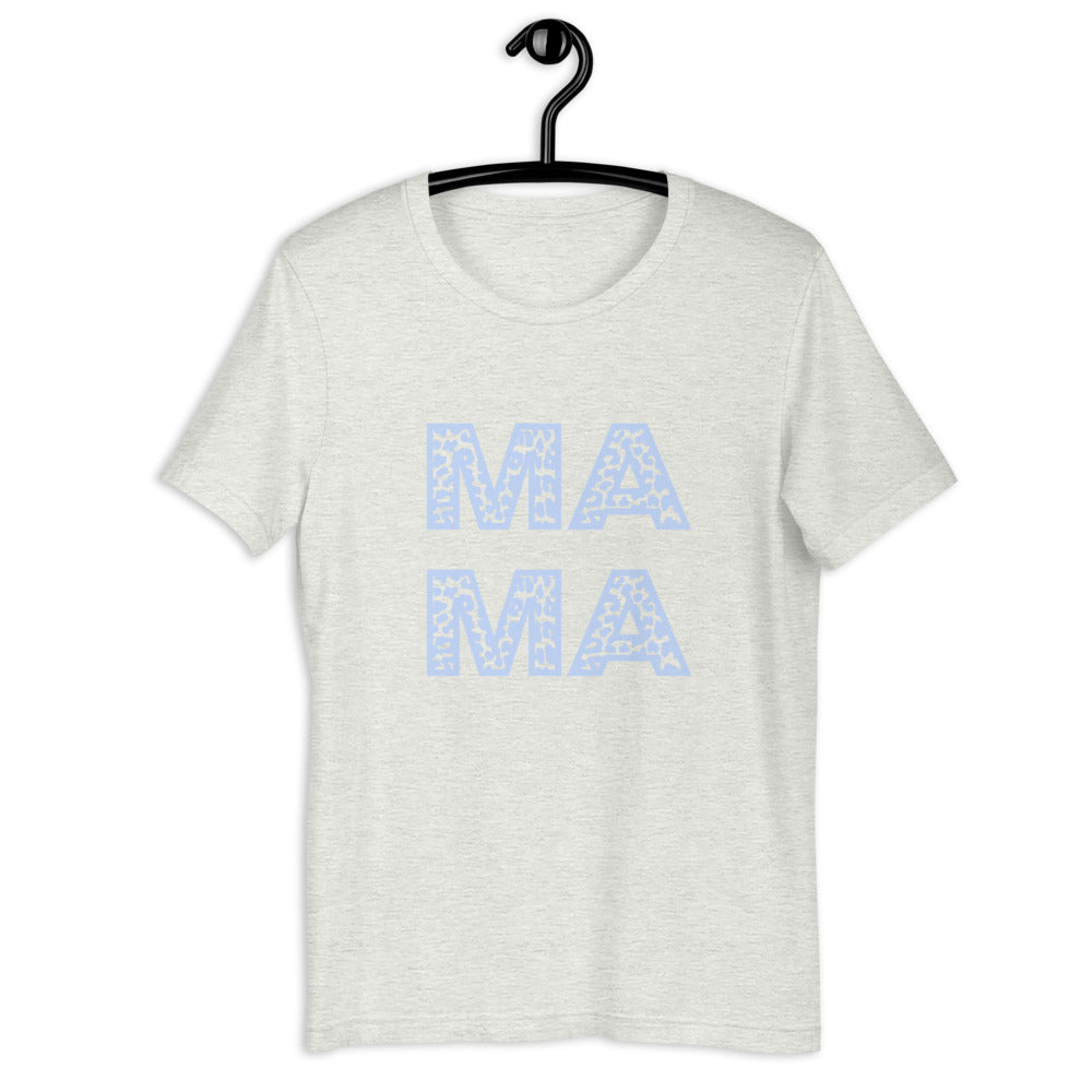 Mama blue leopard Unisex t-shirt, mothers day, gift for her, mom