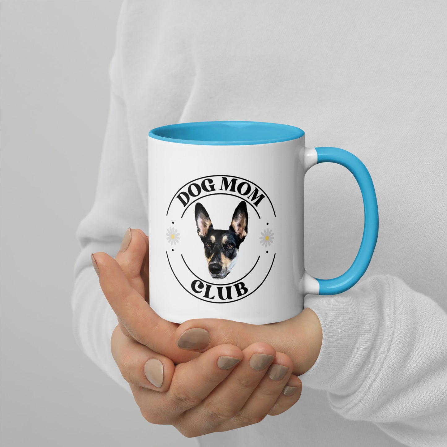 Personalized Pet Photo Dog Mom Club Colored Mug, Custom Mug, Dog Lover Mug, Spring Mug, Dog Lover Gift
