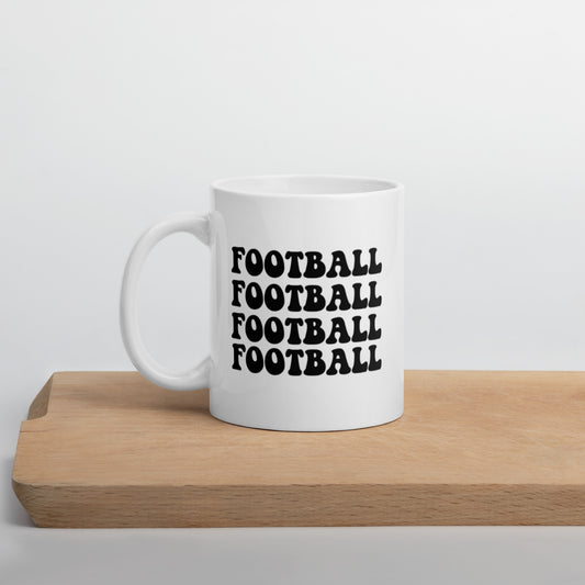 Retro Football Mug, football fan, football season