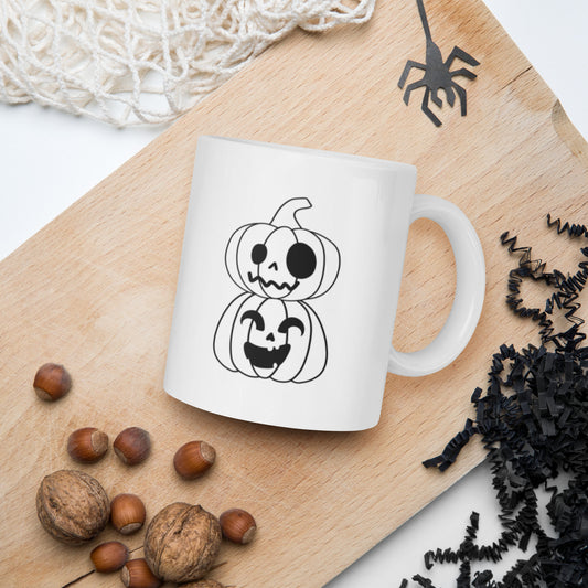 Happy Jack-O-Lantern Mug, Halloween Mug