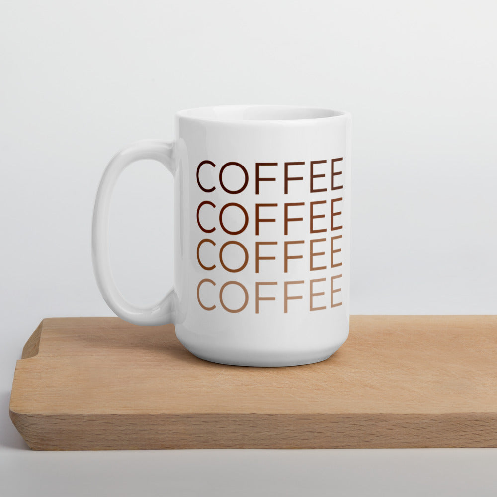 Coffee coffee coffee multicolor mug, cute mug