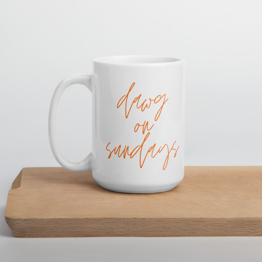 Dawg on sundays mug, Cleveland mug, Cleveland browns, football mug
