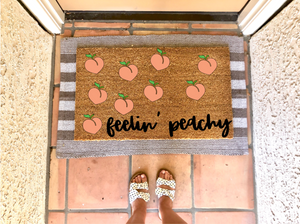 Feelin’ Peachy Summer Doormat