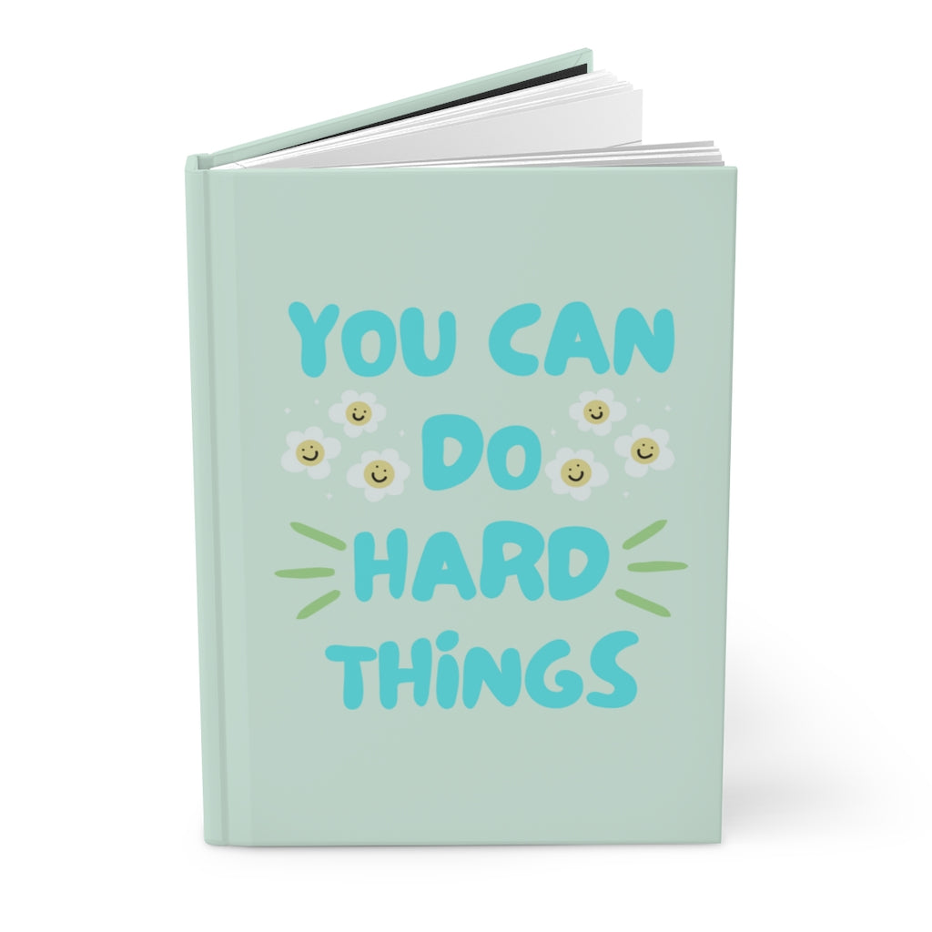 You Can Do Hard Things Green Boss Babe Hardcover Journal Matte