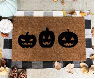 Jack-O-Lantern Fall Doormat