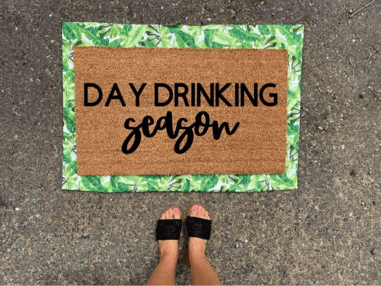 Day drinking season Doormat