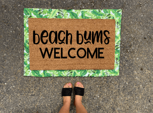 Beach Bums Welcome Doormat