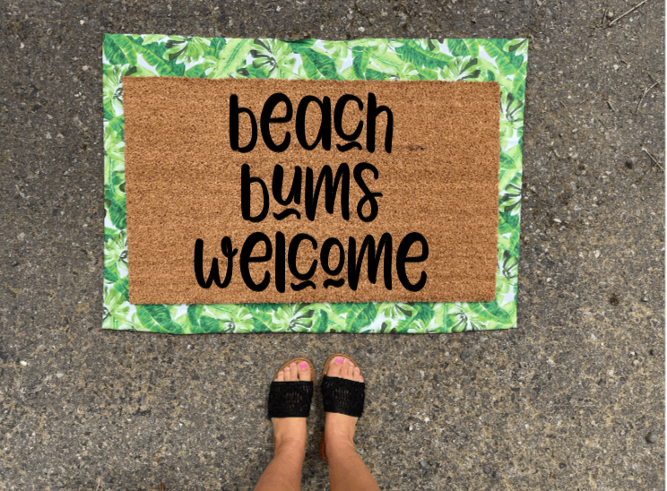 Beach Bums Welcome Doormat