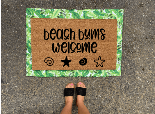Beach Bums Welcome Doormat