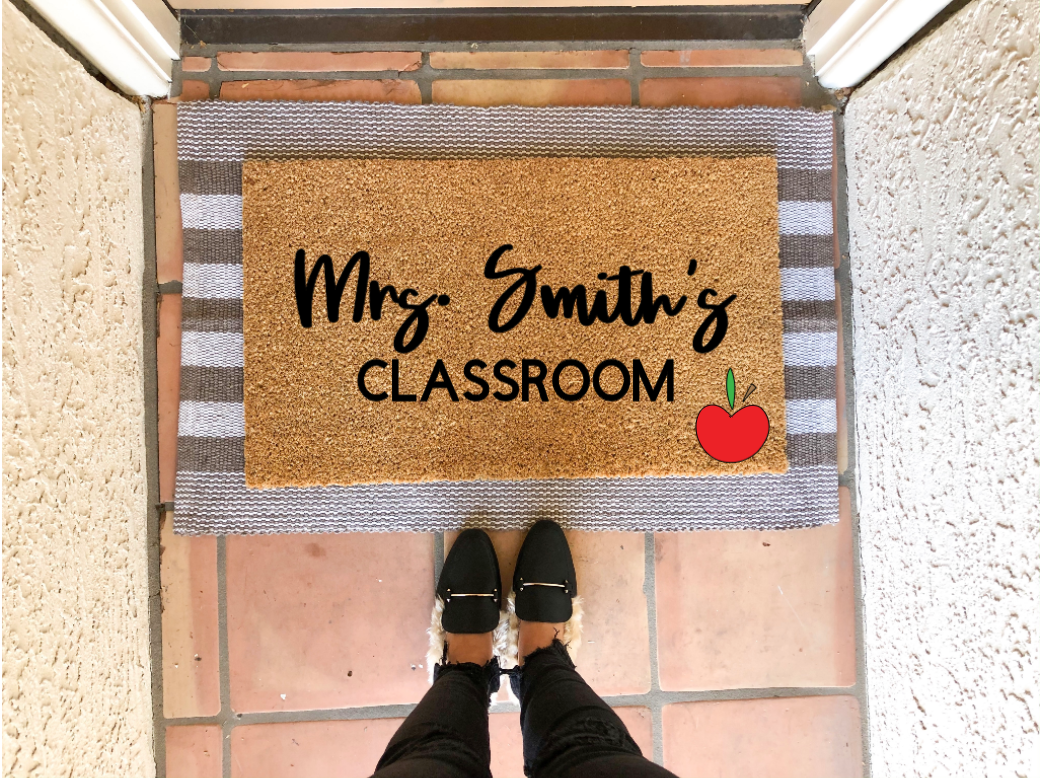 Custom Name Classroom Doormat