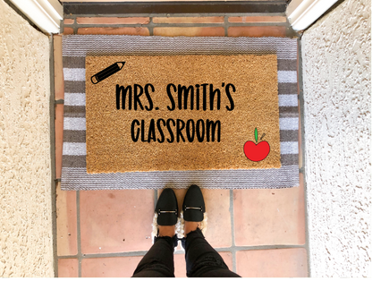Custom Name Classroom Doormat