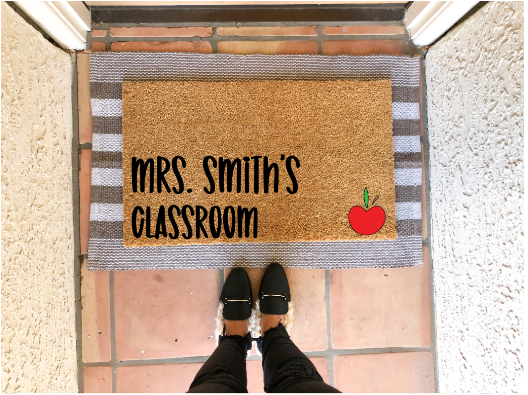Custom Name Classroom Doormat