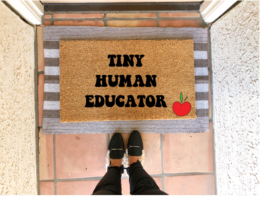 Tiny Human Educator Doormat