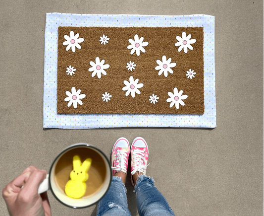 Spring Daisy Doormat