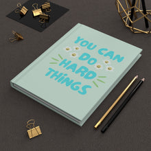 Load image into Gallery viewer, You Can Do Hard Things Green Boss Babe Hardcover Journal Matte
