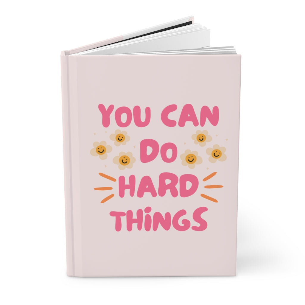 You Can Do Hard Things Pink Boss Babe Hardcover Journal Matte