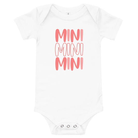 Triple Pink Mini short sleeve onesie