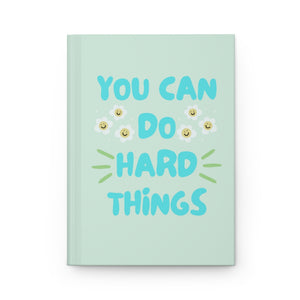 You Can Do Hard Things Green Boss Babe Hardcover Journal Matte