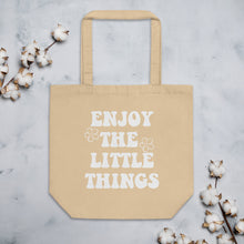 Load image into Gallery viewer, Enjoy The Little Things Eco Tote Bag
