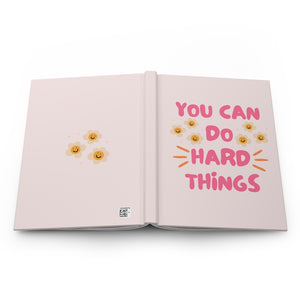 You Can Do Hard Things Pink Boss Babe Hardcover Journal Matte