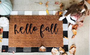 Hello fall doormat