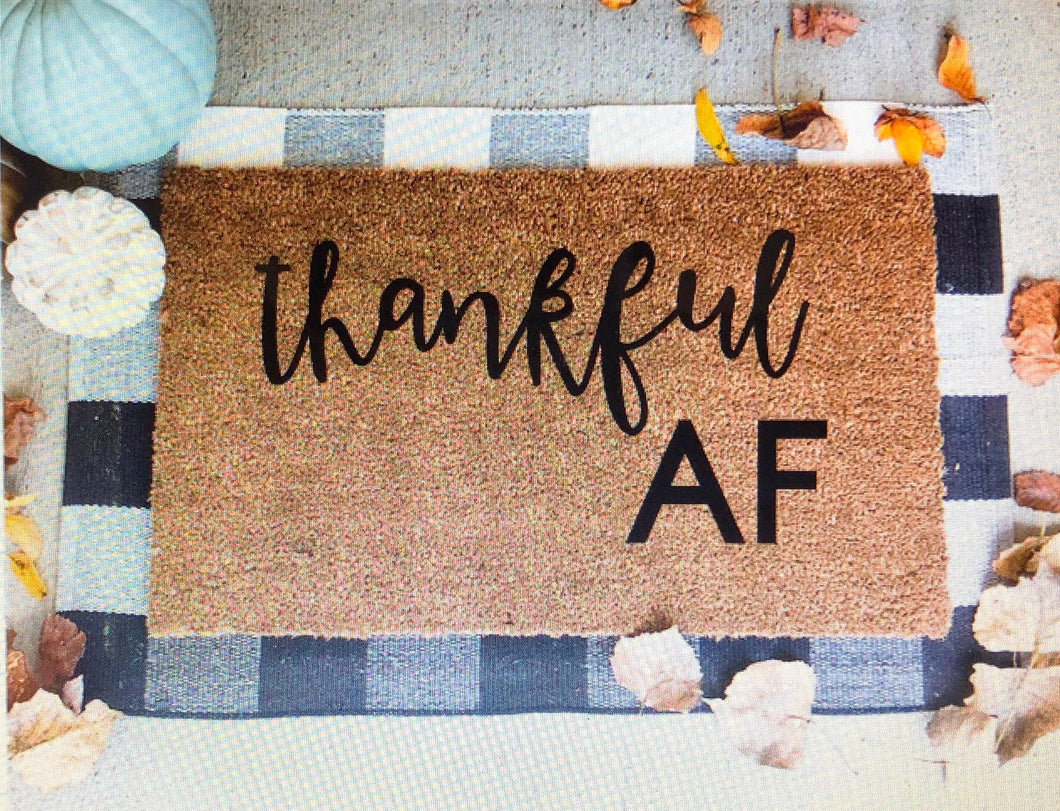 thankful af doormat