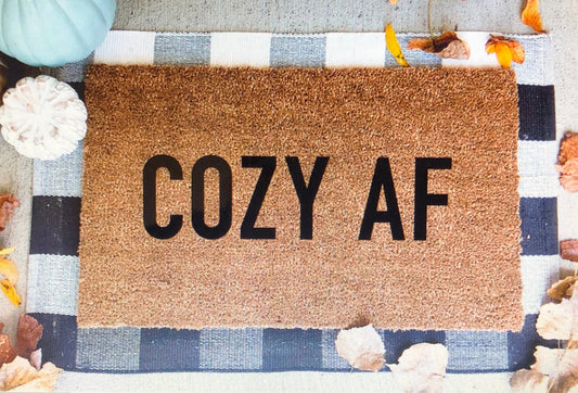 cozy af doormat