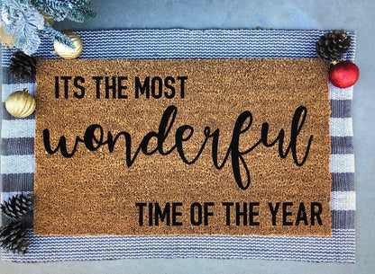 It's the most wonderful time of the year doormat