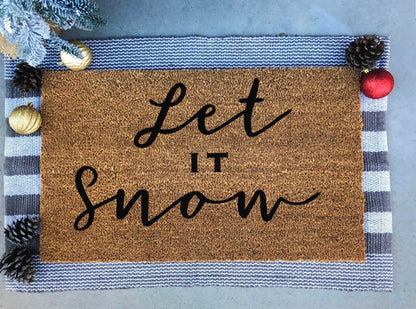 Let it snow doormat