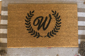 initial/monogram doormat