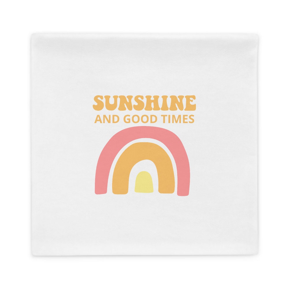 Sunshine PILLOWCASE ONLY, Positive pillow, Encouraging Quote, Courage, Gift for Her, Inspirational pillow, Happy pillow, sunshine pillow