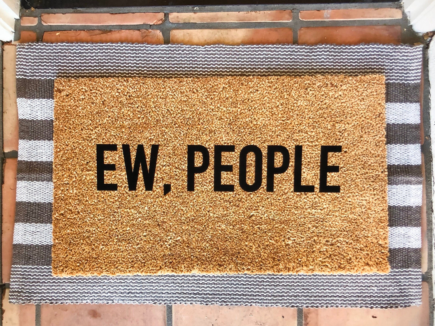 Ew people doormat, go away doormat, funny doormat, welcome mat, cute doormat, go away, home decor
