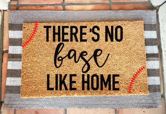 No base like home - baseball doormat