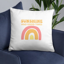 Load image into Gallery viewer, Sunshine Pillow, Positive Pillow, Encouraging Quote, Courage, Gift for Her, Inspirational Pillow, Happy Pillow, Sunshine Pillow
