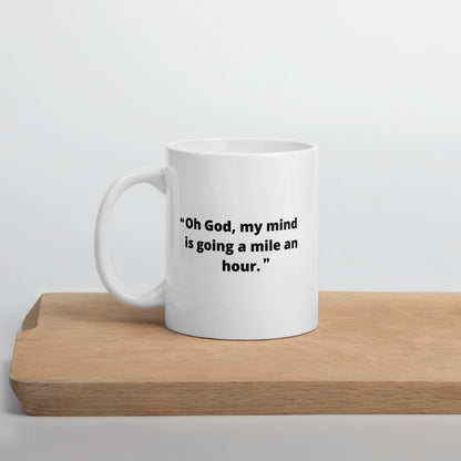 Mile an hour mug - office quote, Michael Scott quote, the office mug, Michael Scott mug, funny mug