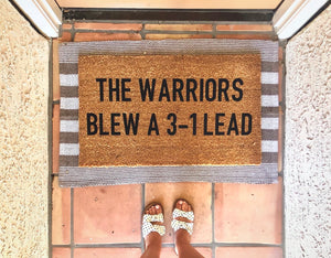 The warriors blew a 3-1 lead cavs doormat, Cleveland doormat, Cleveland cavaliers