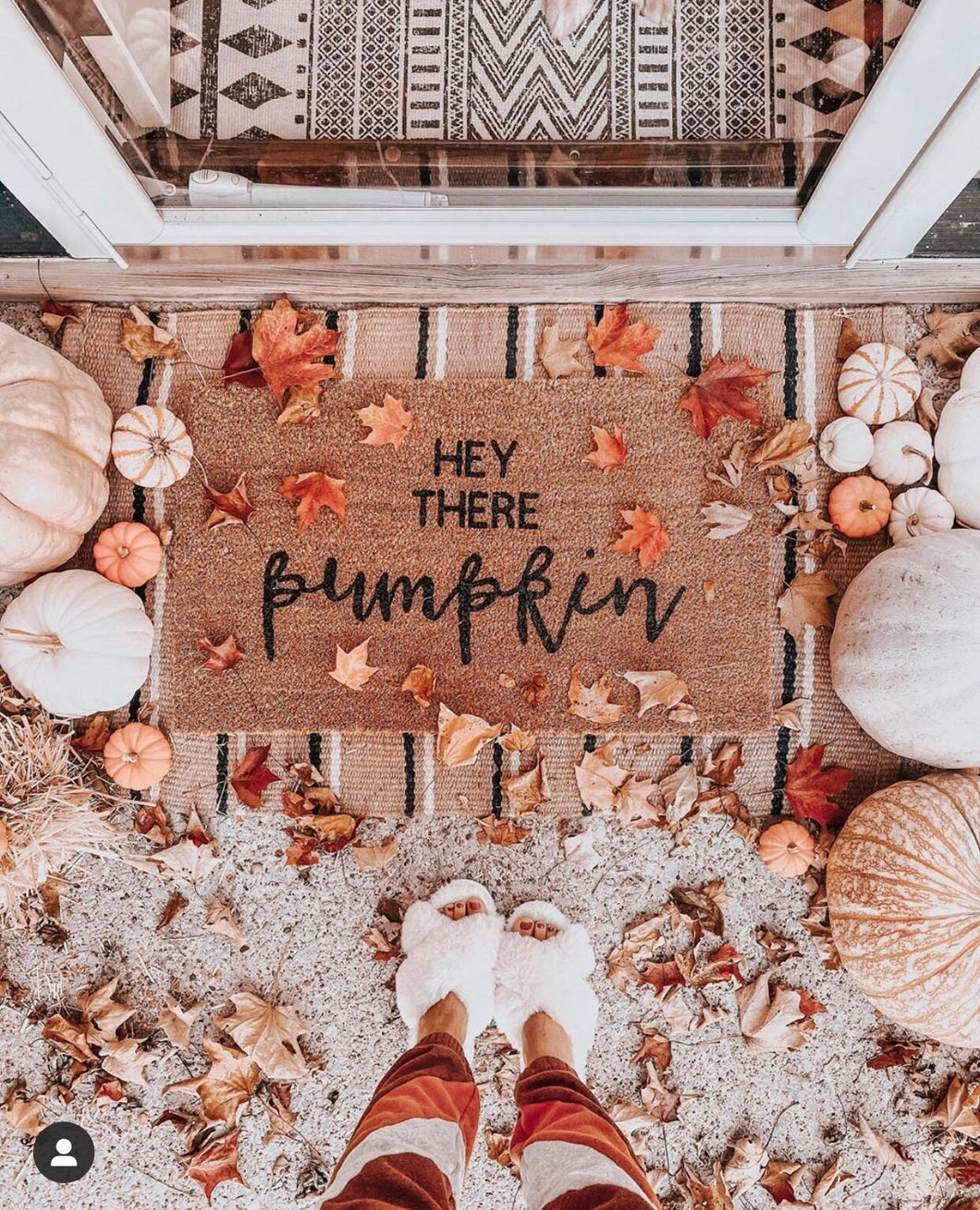 Hey there pumpkin doormat