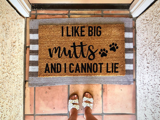 I like big mutts dog doormat,cute doormat, pet doormat, dog doormat, funny doormat