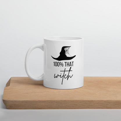 100% that witch mug, fall coffee mug, pumpkin mug, halloween mug, autumn mug, cute mug, funny mug, witch mug, fall decor, pumpkin decor