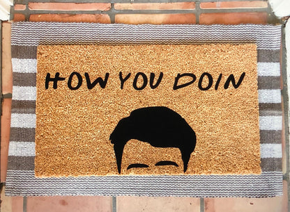 How you doin doormat, joey doormat, friends theme doormat, funny doormat
