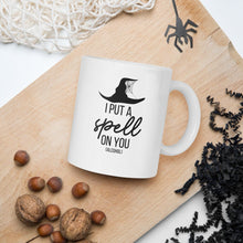 Load image into Gallery viewer, I put a spell on you mug, halloween mug, fall mug, witch mug, funny mug
