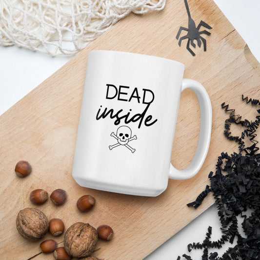 Dead inside mug, halloween mug, fall mug, witch mug, funny mug, spooky mug