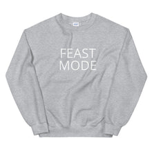 Load image into Gallery viewer, Feast mode Unisex Sweatshirt Friendsgiving shirt, thanksgiving shirt, punny shirt
