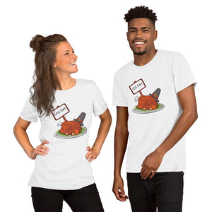 Leg day Short-Sleeve Unisex T-Shirt, Friendsgiving shirt, thanksgiving shirt, punny shirt