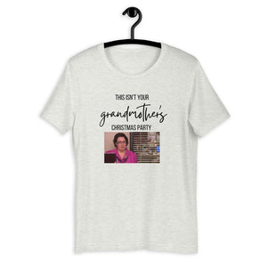 This isnt your grandmothers christmas party  Short-Sleeve Unisex T-Shirt, christmas shirt, the office shirt, punny shirt, holiday shirt