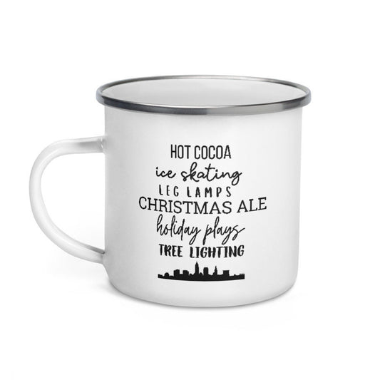 Christmas Cleveland Favorites Campfire Mug, cute mug, festive mug, christmas mug, punny mug, holiday mug