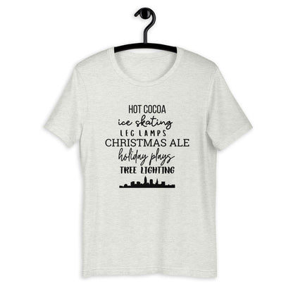 Christmas Cleveland Favorites Short-Sleeve Unisex T-Shirt, christmas shirt, punny shirt, holiday shirt, Cleveland shirt, Cleveland ohio
