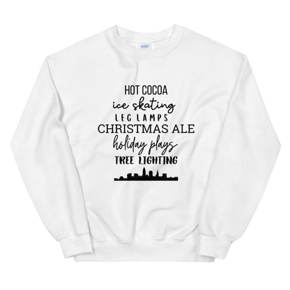 Christmas Cleveland Favorites Unisex Sweatshirt, christmas shirt, punny shirt, holiday shirt, Cleveland shirt, cleveland ohio